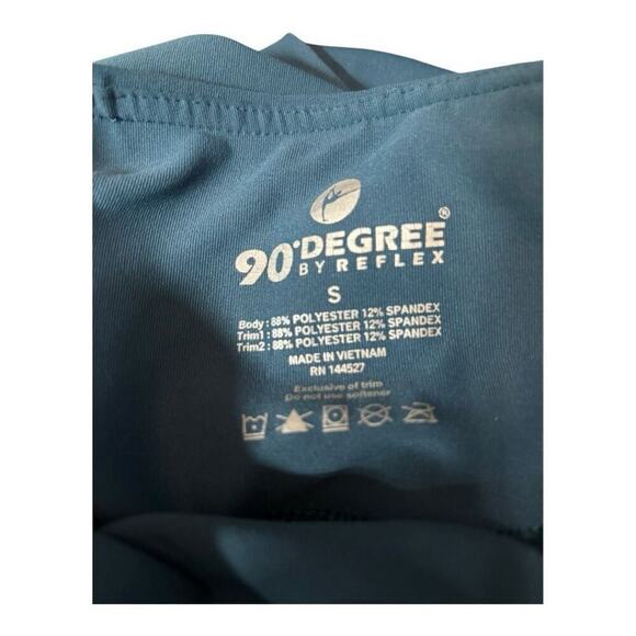 90 Degree by Reflex Teal Cropped Leggings Size S - Picture 3 of 3